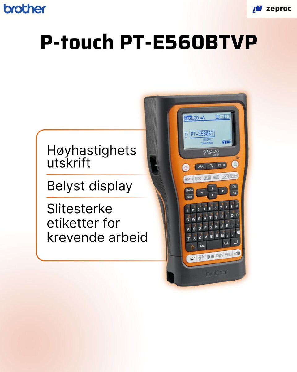 zeproc_norge's tweet image. Foretrukket av elektrikere: Brother P-touch merkemaskiner

✔ Kompakt | ✔ Bluetooth | ✔ Robust &amp;amp; rask

👉 Utforsk nå hos Zeproc
zurl.co/EJycj 

#BrotherPtouch #ElektrikerVerktøy #Zeproc