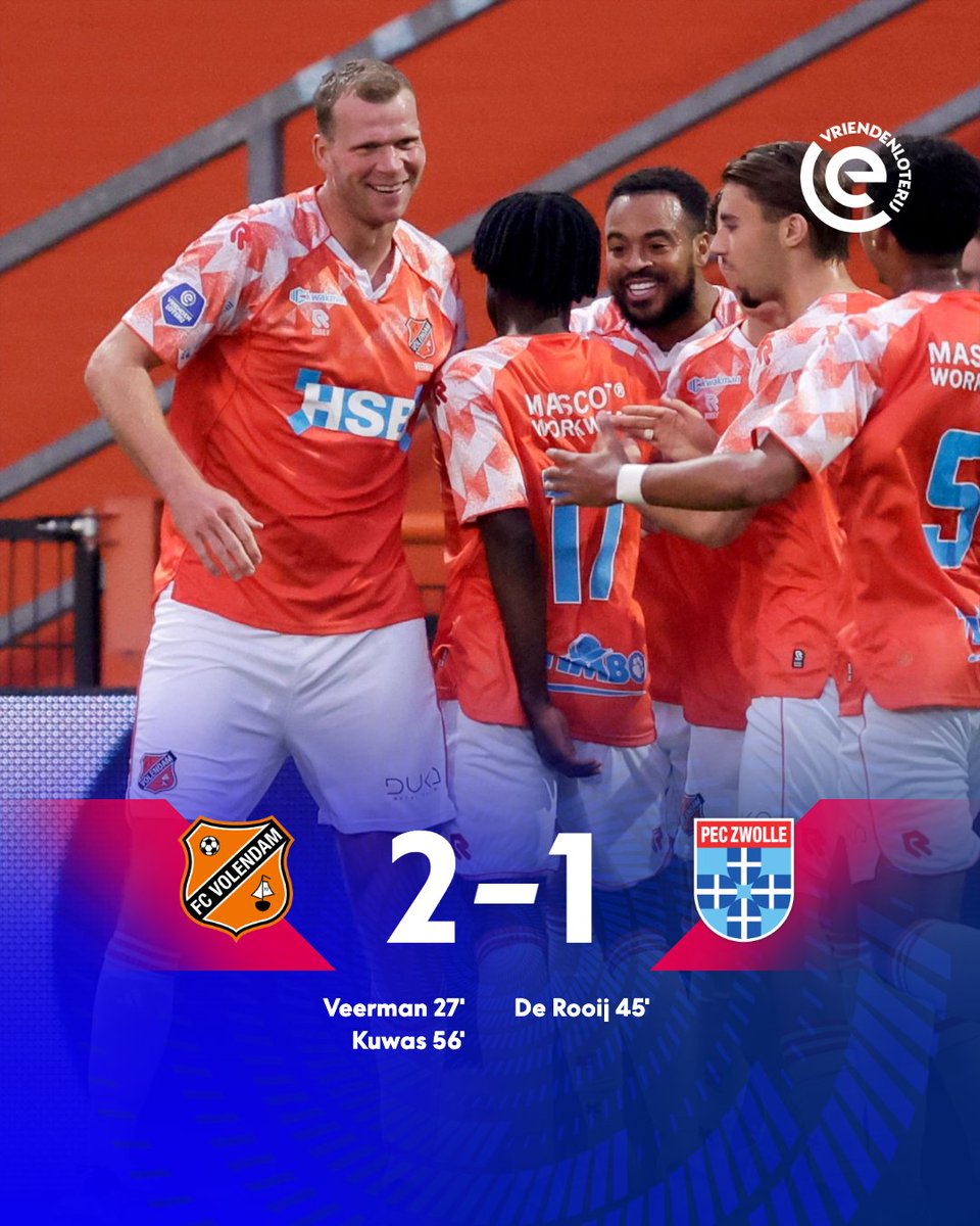 eredivisie's tweet photo. Volendam pakt de eerste overwinning van het seizoen!

#volpec https://t.co/UgCt30uMLp