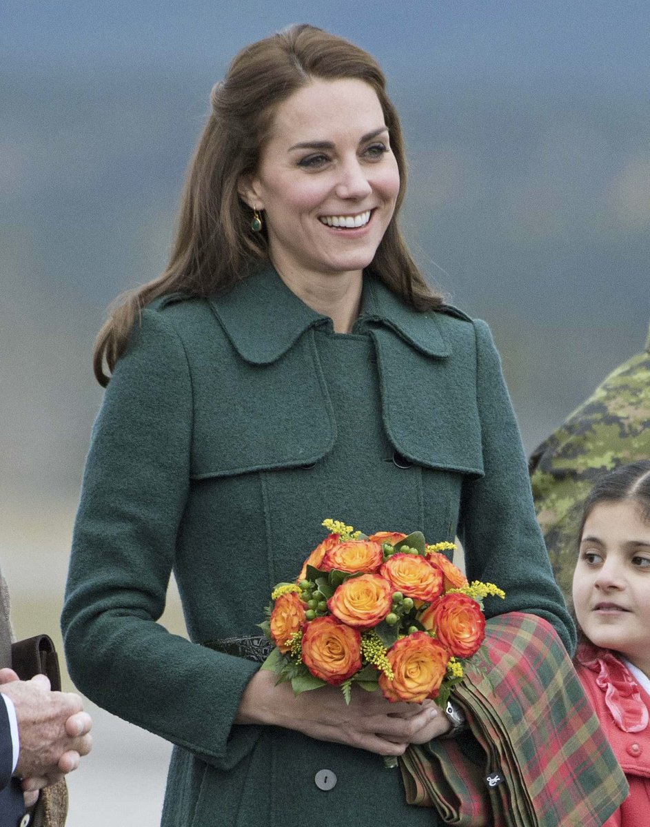 The Princess of Wales arriving at Whitehorse Airport on Day 4 of #RoyalVisitCanada in September 2016. 💚