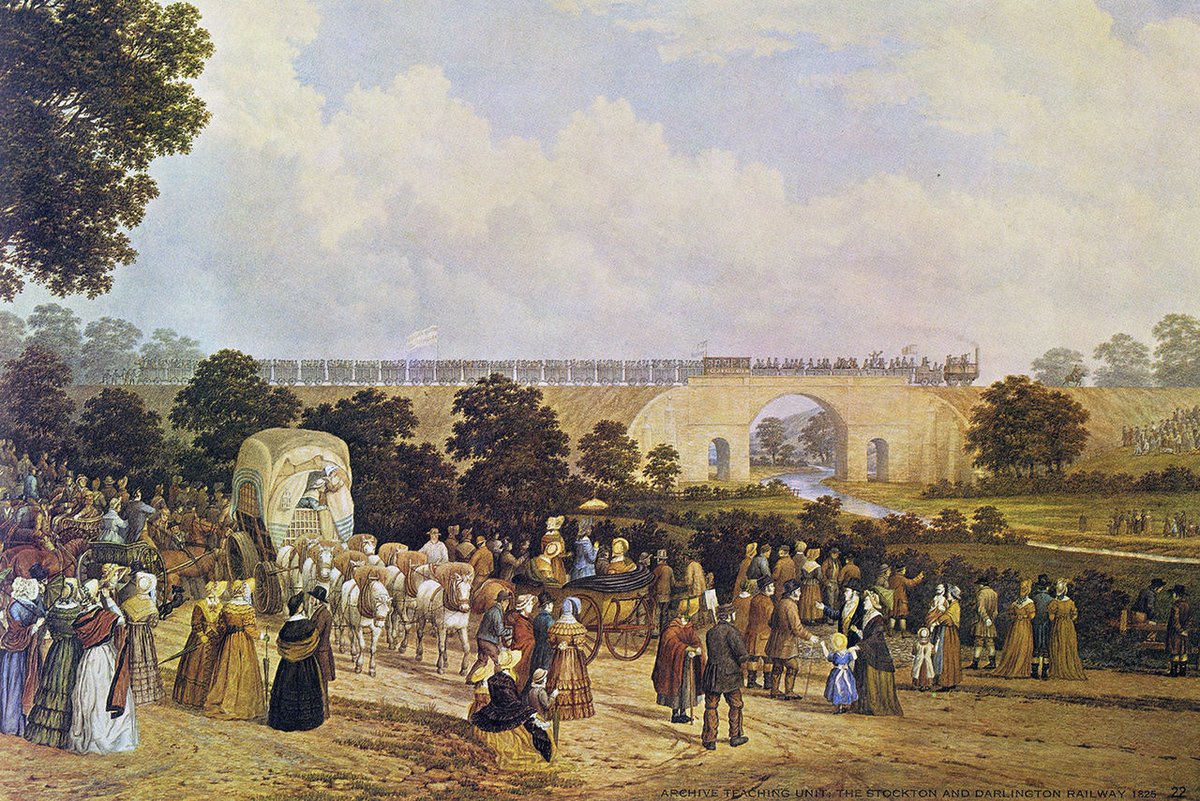 RailWebcams's tweet photo. 200 years ago today, the world's first public railway to use steam locomotives opened.
https://t.co/y1LFXnteSW

Nearly 2,000 live railway &amp; station webcams worldwide are in our database - all of them owe a debt to the S&amp;DR: https://t.co/F3XBp3MuQz

#Rail200 #Railway200 #railfan https://t.co/YkNnC7AAh5