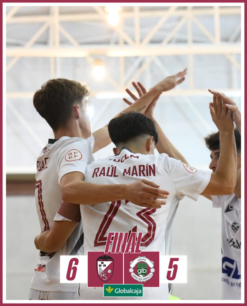🔚 | 𝐅𝐈𝐍𝐀𝐋 

⚪️ Albacete FS 6️⃣
[Ruby (x2), Mario Sáez, Raúl Marín, Juanlu y D. Asensio] 

⚫️ Grupo López Bolaños FS 5️⃣