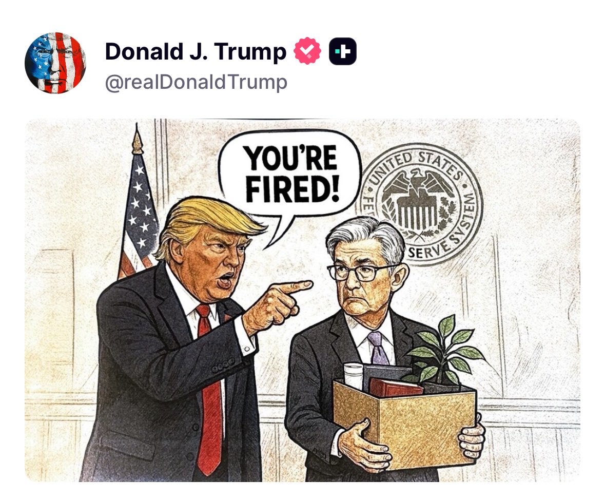 🚨JUST POSTED🚨

President Trump just posted this meme of him and Jerome Powell.

👀