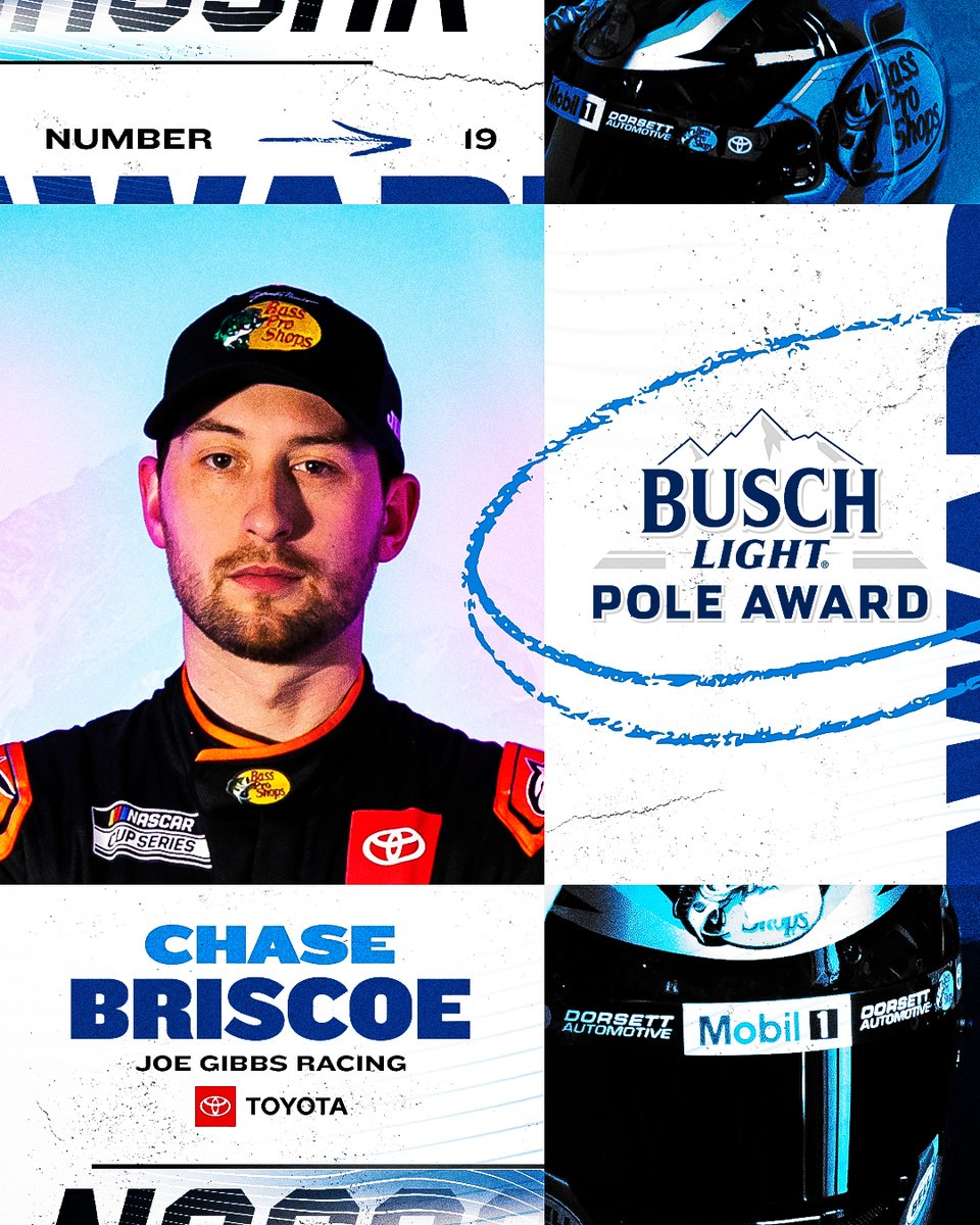 NASCAR (@nascar) on Twitter photo His seventh #BuschLightPole of the season!
<a href="/chasebriscoe/">Chase Briscoe</a> will lead the field to green tomorrow at <a href="/kansasspeedway/">Kansas Speedway</a>. #NASCARPlayoffs His seventh #BuschLightPole of the season!
<a href="/chasebriscoe/">Chase Briscoe</a> will lead the field to green tomorrow at <a href="/kansasspeedway/">Kansas Speedway</a>. #NASCARPlayoffs
