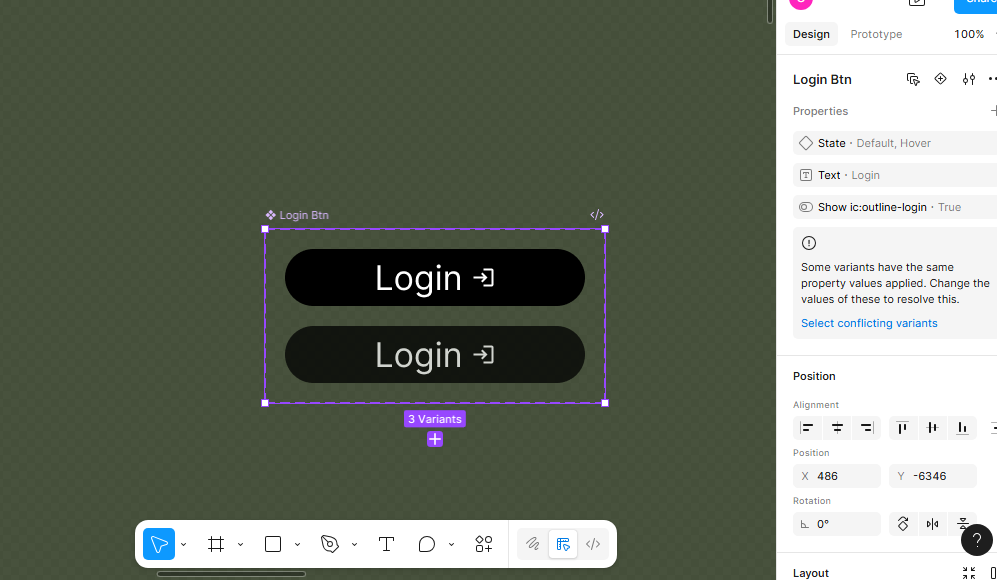 ___ayoola_dunni's tweet photo. Kicking Off My 30-days Figma Product Design Challenge! #BuildInPublic
Day 1 : A reusable button component
Today, I created a reusable button component with default/hover variance and also a boolean for the icon attached with auto-layout.
#ProductDesignChallenge #LearnFigma https://t.co/mny60OoYTZ