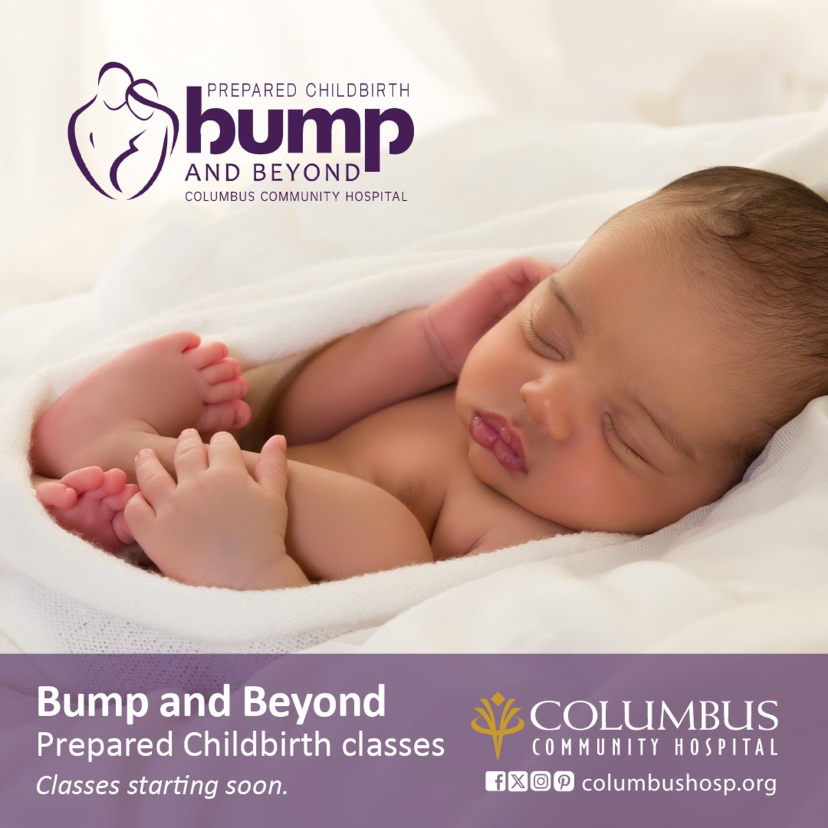 columbushosp's tweet image. Get expert guidance and support during your pregnancy and beyond with our Bump &amp;amp; Beyond classes at Columbus Community Hospital. To learn more, visit ow.ly/iTys50X398o.

#ExpertAdvice #PregnancySupport #NewbornCare #ParentingEducation #ColumbusNEHealthcare