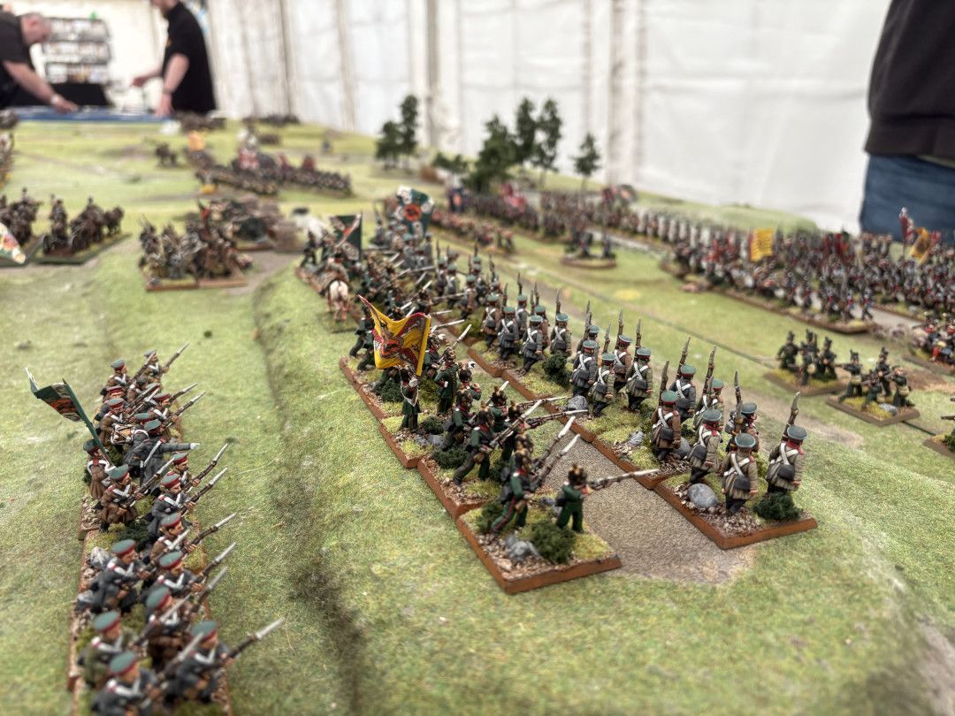 A large game of Black Powder here, in 28mm. #WarlordGames #wargaming