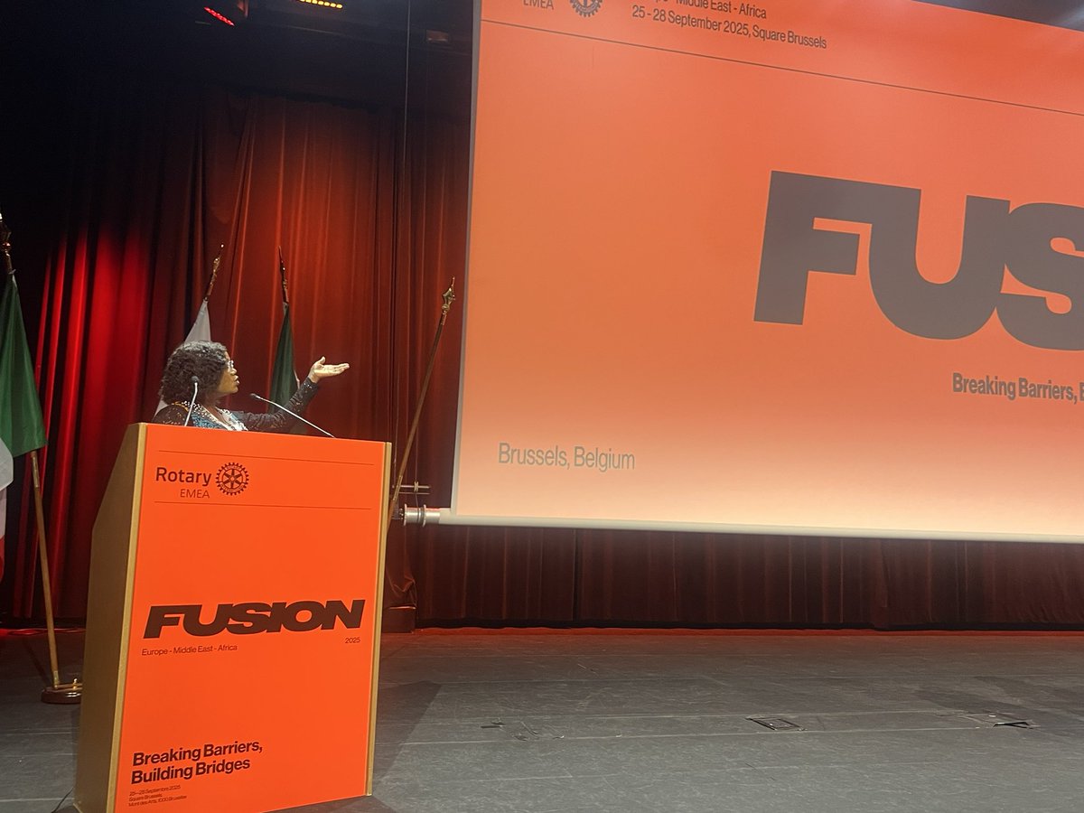 Celebrityconst1's tweet photo. The Europe-Middle East and Africa Rotary Fusion Summit 2025 at Brussels, Belgium.
Humanitarian Service
Community Impact
Leadership Development 
Networking Opportunities 
Friendship
Fun
Fellowship https://t.co/yY10wCSnMj