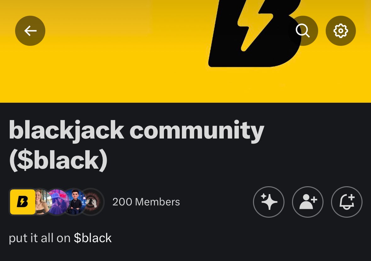 First 200 members locked in!

It’s not always easy to be among the first to believe in something, but it will absolutely be worth it ⚡️

The <a href="/blackjack/">$black</a> community is just getting started!