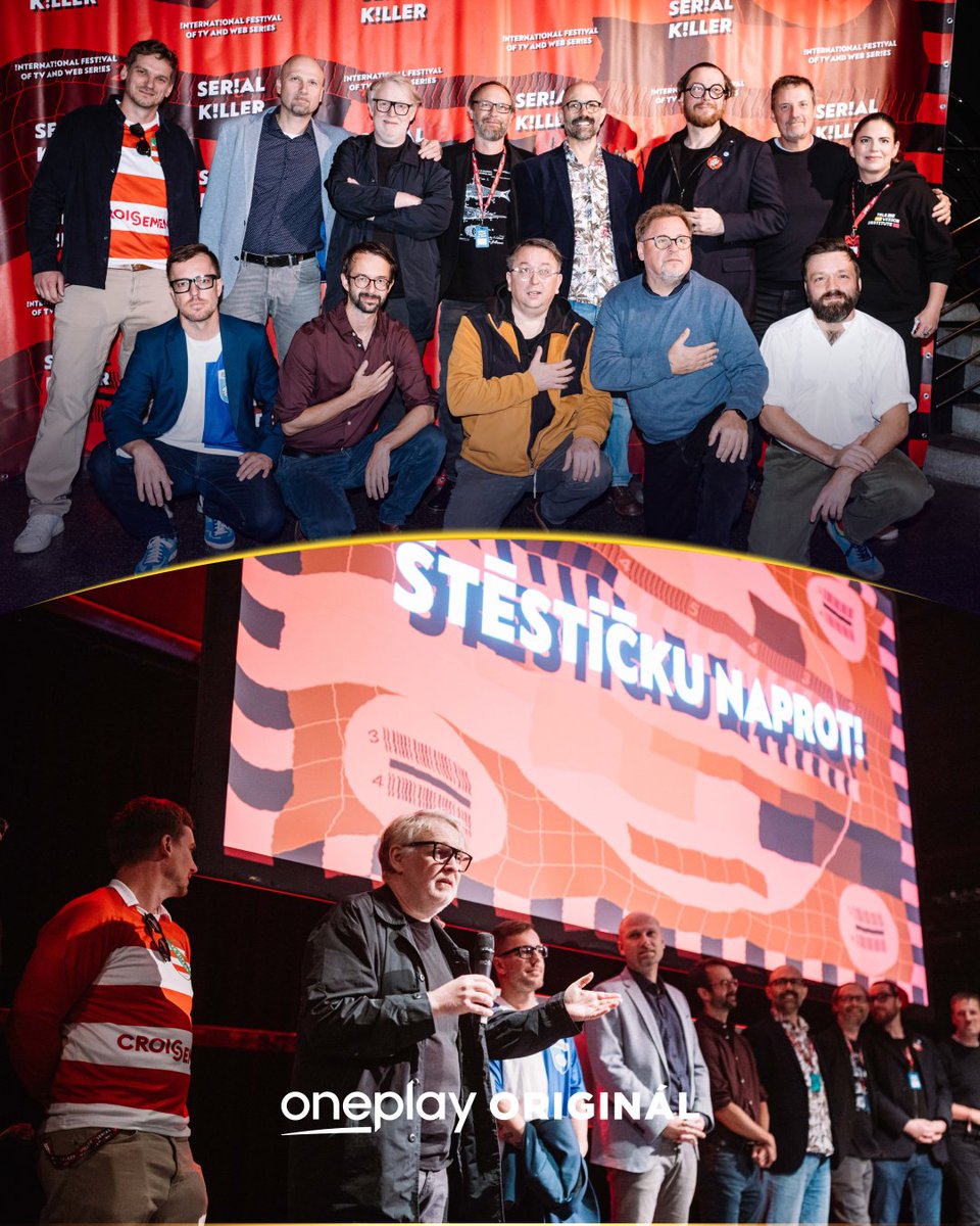 oneplay_podpora's tweet photo. Na festivalu Serial Killer měli diváci včera možnost vidět také nový Oneplay Originálu s názvem Štěstíčku naproti! ⚽️ Těšte se na něj pouze na Oneplay už 31. října! 💜 

#oneplaycz #stestickunaproti https://t.co/5HUt1Uhaqj