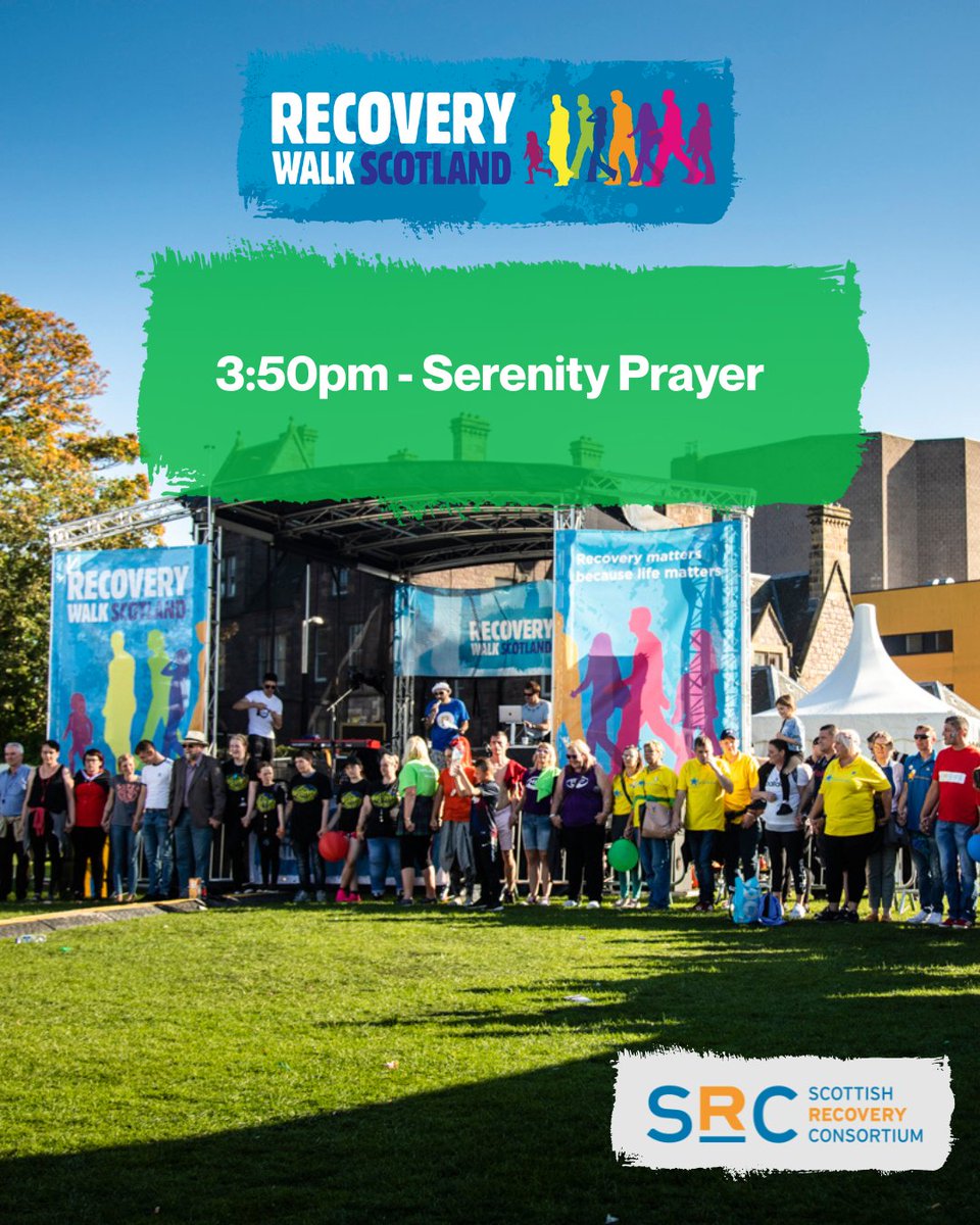 SRConsortium's tweet image. A beautiful, unified end to an incredible day. The Serenity Prayer closes Recovery Walk Scotland 2025.
Our hearts are full. Thank you to every single person who made today so special. This is what community feels like. 🙏 #RWS2025 #Recovery #Hope
