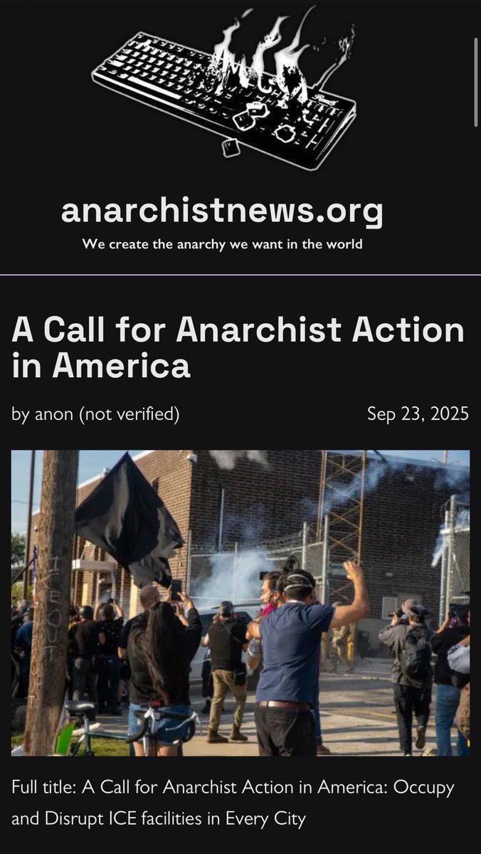 Antifa is openly calling for violence and disruption at ICE facilities across America.

Link in reply so you can read for yourself.