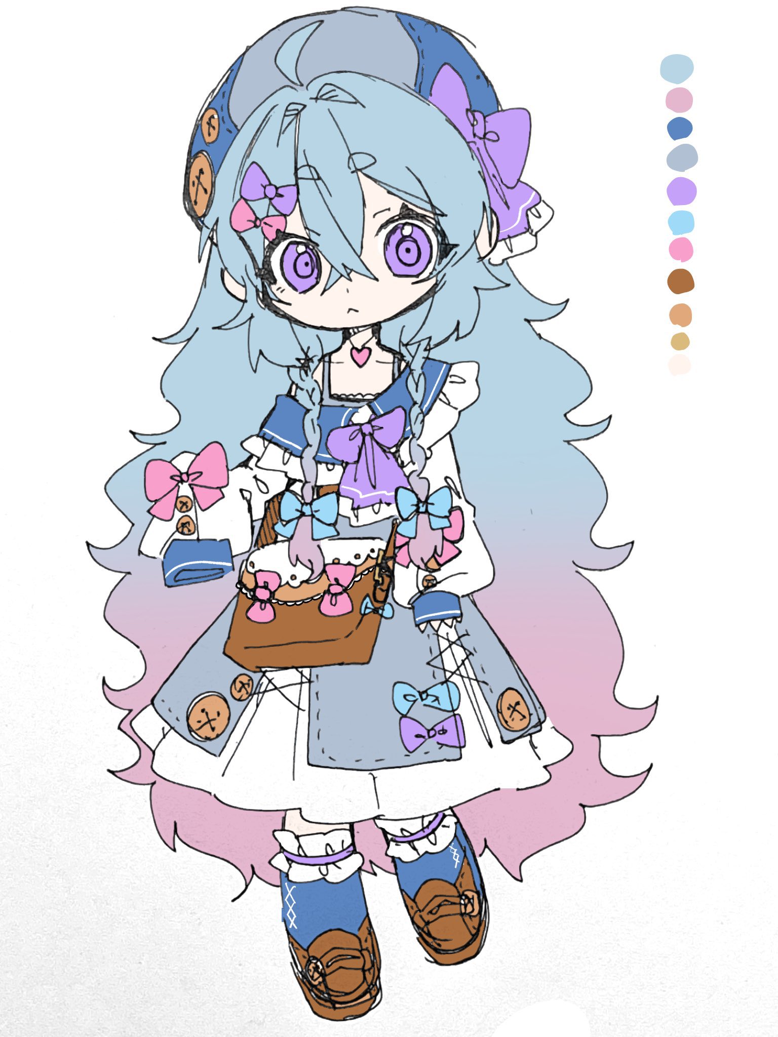 とももん/手描きイラスト2点 How to draw a simple illustration of Zundamon! A slow and