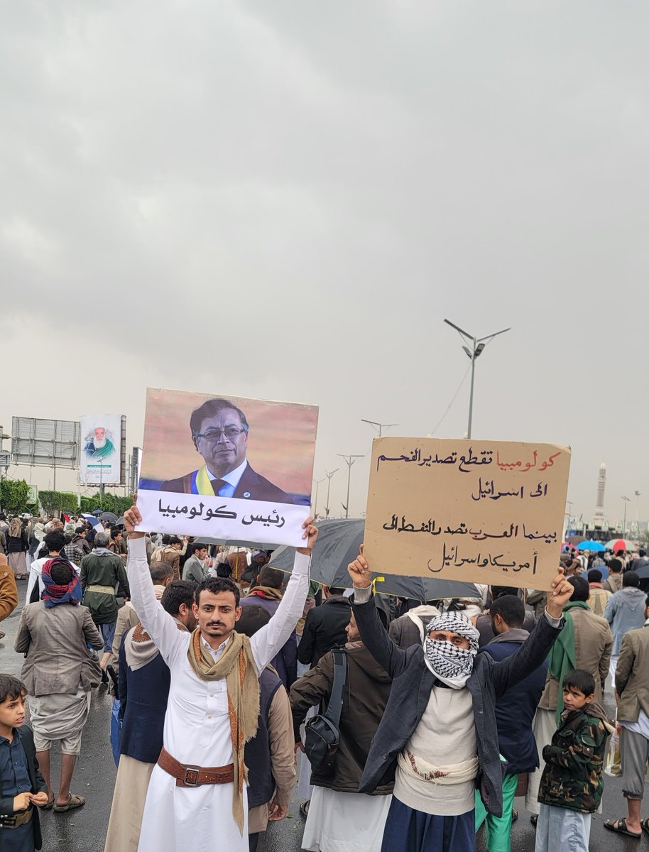 salh_bn_salh's tweet photo. @petrogustavo Saludos desde Yemen a Colombia. Posiciones como estas no se compran con dinero ni se miden por intereses, sino que se escriben en la historia con la tinta de la dignidad y el honor.

#Colombia https://t.co/ycxO2qqI75