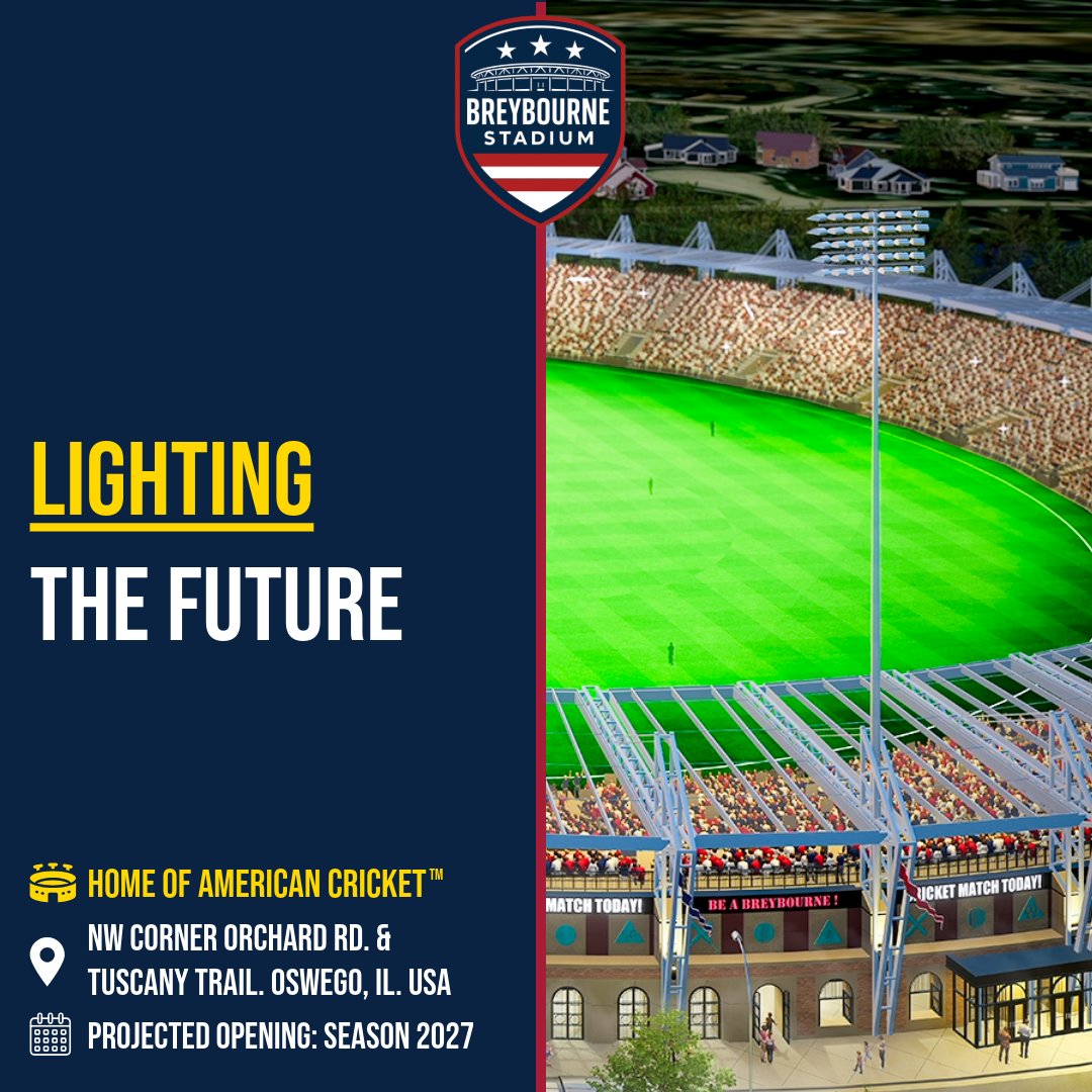 🌍 𝗕𝗿𝗲𝘆𝗯𝗼𝘂𝗿𝗻𝗲 𝗦𝘁𝗮𝗱𝗶𝘂𝗺 — 𝗛𝗼𝗺𝗲 𝗼𝗳 𝗔𝗺𝗲𝗿𝗶𝗰𝗮𝗻 𝗖𝗿𝗶𝗰𝗸𝗲𝘁™

Every great 𝗮𝗿𝗲𝗻𝗮 has its 𝗵𝗲𝗮𝗿𝘁𝗯𝗲𝗮𝘁.
Every great 𝘀𝘁𝗮𝗴𝗲 has its 𝘀𝗽𝗼𝘁𝗹𝗶𝗴𝗵𝘁.

At Breybourne, the 𝗹𝗶𝗴𝗵𝘁𝘀 are 𝗺𝗼𝗿𝗲 𝘁𝗵𝗮𝗻 𝘁𝗼𝘄𝗲𝗿𝘀 of steel.