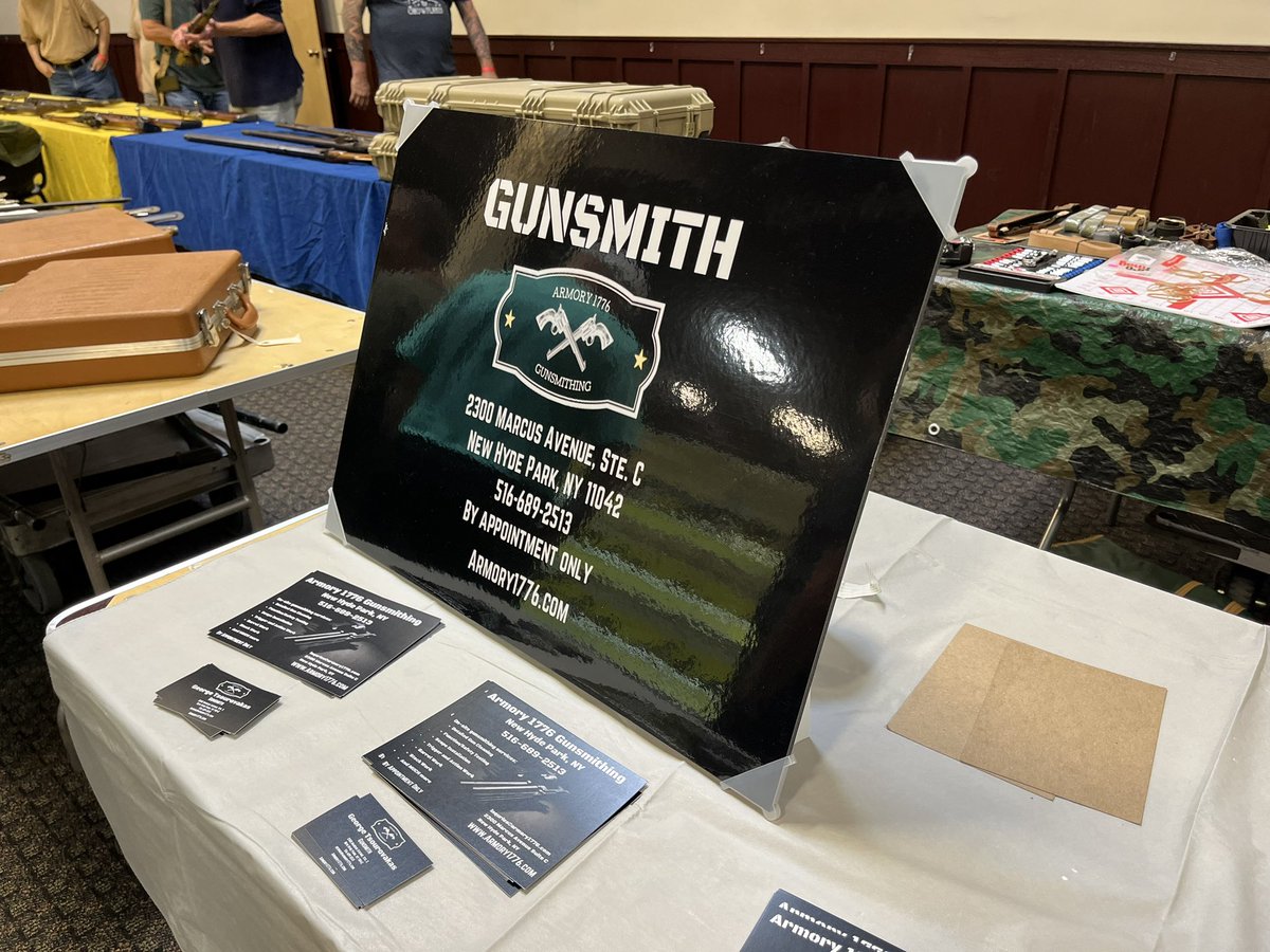 Armory1776's tweet photo. We are currently representing the shop at the Empire State Gun Show in Holtsville, NY.  Come say hello if you are in the area!

#empirestategunshow
 #2A https://t.co/FqacZfTafP