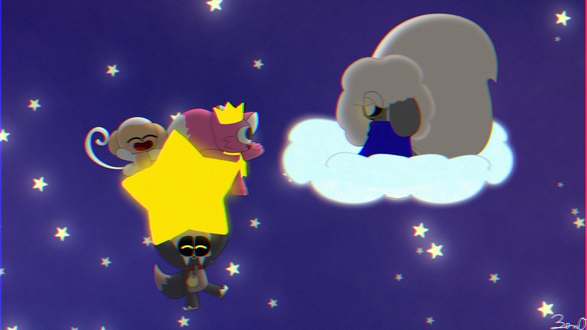 Crossover Art 
Characters that are shown 

Tyler - My mascot 
Pinkfong - <a href="/Pinkfong/">Pinkfong & Baby Shark</a>
King Clawthorne - <a href="/DanaTerrace/">Dana Terrace</a>
Hoho - Ni-Hao Ki-lan <a href="/Nickelodeon/">Nickelodeon</a> 
#artwork #digitalartwork #crossover #ibisPaintX #TheOwlHouse #pinkfong #nihaokailan #VHS