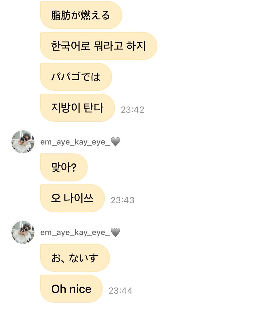 letsgini's tweet image. 지방이탄다 
한국어로 뭐라하지
파파고로는
지방이 탄다
맞아?
오나이쓰(3개국어버전)