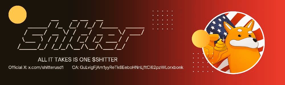 cryptociti36139's tweet image. My Banner Contest Entry for SHITTER 💩  
&quot;All it takes is oneHITTER&quot;  bold, clean &amp;amp; meme-ready.  
Made for impact, powered by community.

Official X: @shitterusd1  
CA: GuLvigFjAm1yyRetk6EcboHNnLjftCi62pzWLorxbonk

#SHITTER #Solana #BannerContest #MemeSeason