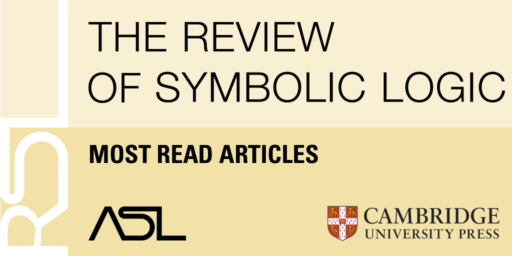 cambUP_maths's tweet image. Check out the most-read articles from Review of Symbolic Logic here: 
📚 cup.org/3W0SdEt
#SymbolicLogic