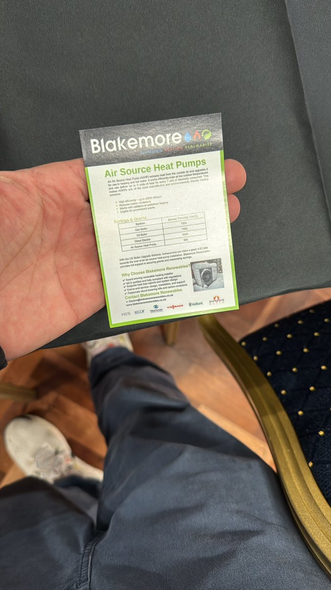 Had a stall and did a talk at a green energy event at Baslow today. 

Shame I ordered the leaflets the wrong size 😂