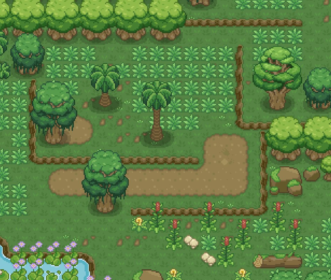 VectoRaith's tweet image. Testing the large trees for the next Biome Pack C update.

#gamedev #pixelart #gameassets