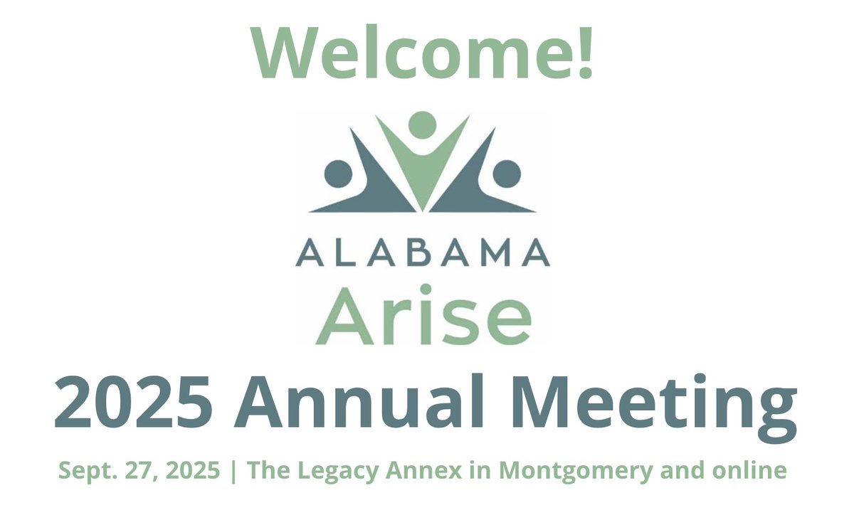 Good morning! Alabama Arise’s 2025 Annual Meeting will start shortly. Follow along here for live updates throughout the day. #alpolitics #Arise2026