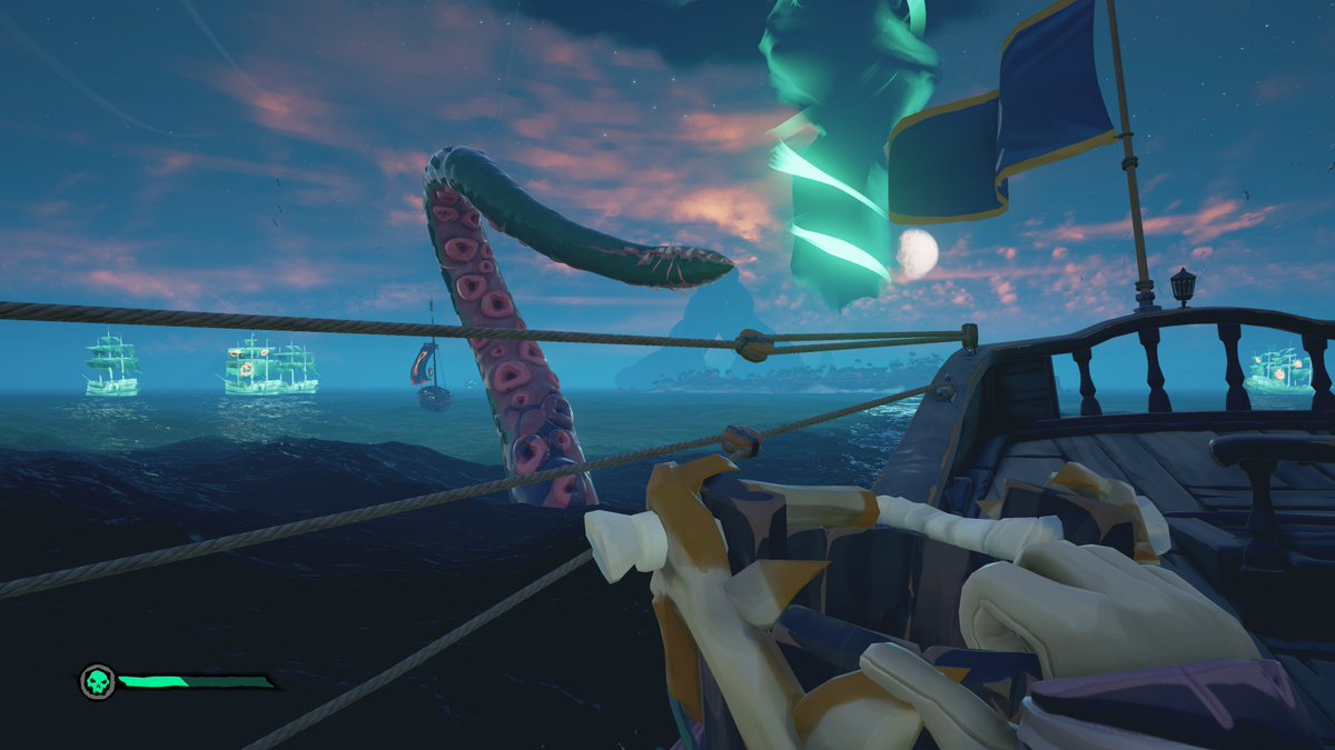 クラーケンに狙われゴースト船に狙われプレイヤーに狙われた男

#SeaOfThieves