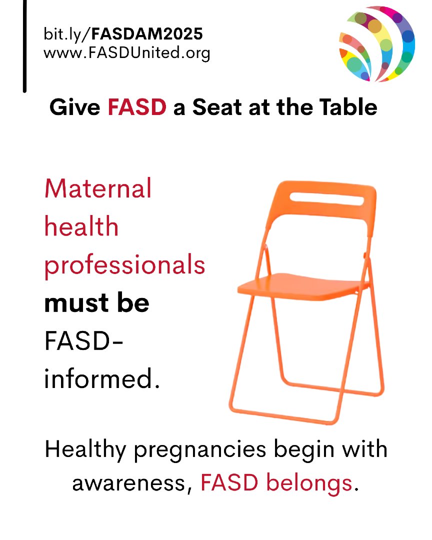 FASDUnited's tweet image. #FASD belongs in the #MaternalHealth conversation. This #FASDAwarenessMonth we&apos;re calling for #FASDInformed care to support #HealthyPregnancies

Healthy pregnancies begin with awareness.
Let&apos;s make sure FASD has a seat at the table. bit.ly/FASDAM2025
#FASDAM2025 #FASDAware