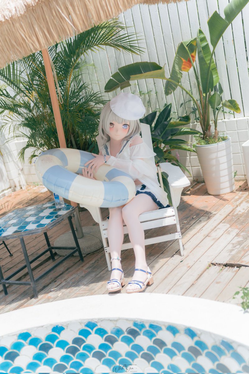 polutiontea's tweet image. 猫儿的夏日记忆1.0😸🏖
感谢😽摄影&amp;amp;修图：@whitegive007
               道具：@SophieTtttttttt
#kigurumi #着ぐるみ #mygo #要乐奈