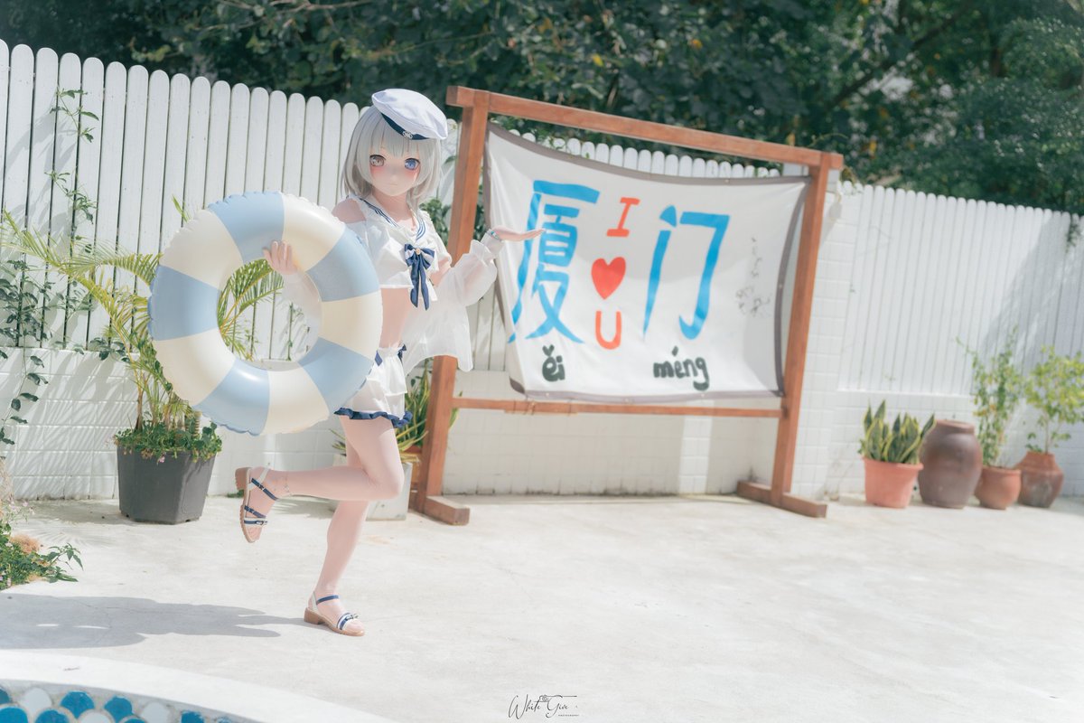 polutiontea's tweet image. 猫儿的夏日记忆1.0😸🏖
感谢😽摄影&amp;amp;修图：@whitegive007
               道具：@SophieTtttttttt
#kigurumi #着ぐるみ #mygo #要乐奈