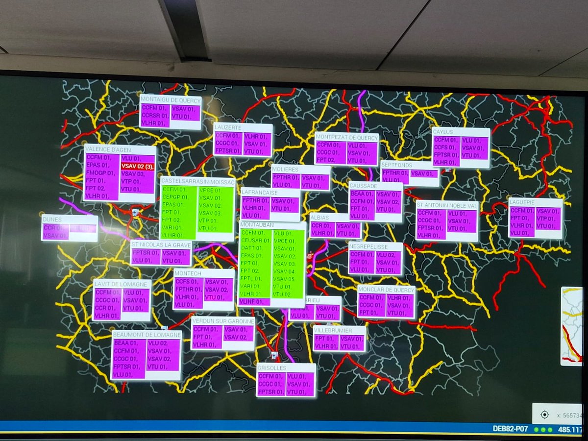 Plus de pompiers volontaires pendant 1h ce maint ... Ça donne ça