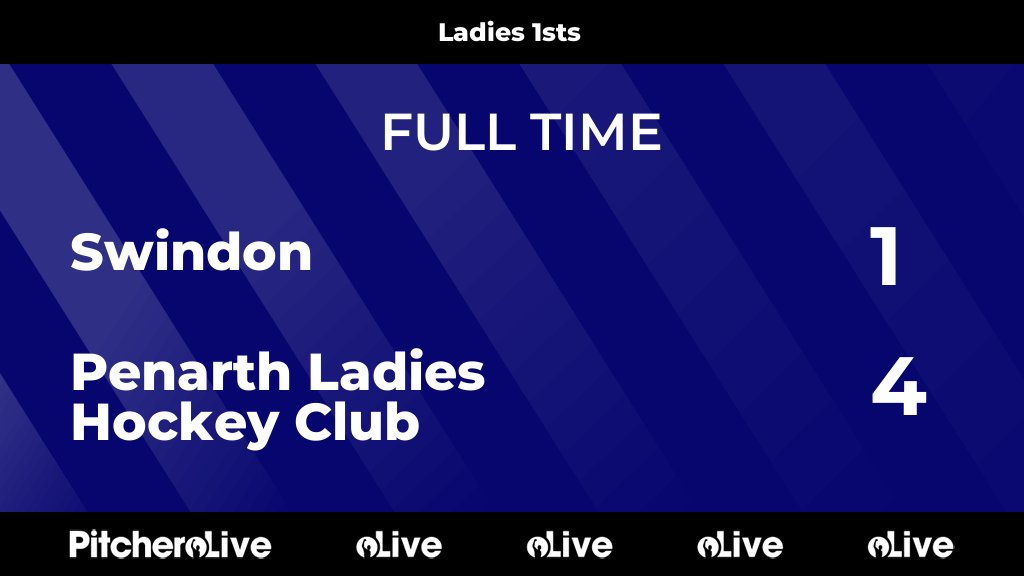 FULL TIME: Swindon 1 - 4 Penarth Ladies Hockey Club
#SWIPEN #Pitchero
penarthladieshockey.co.uk/teams/242945/m…