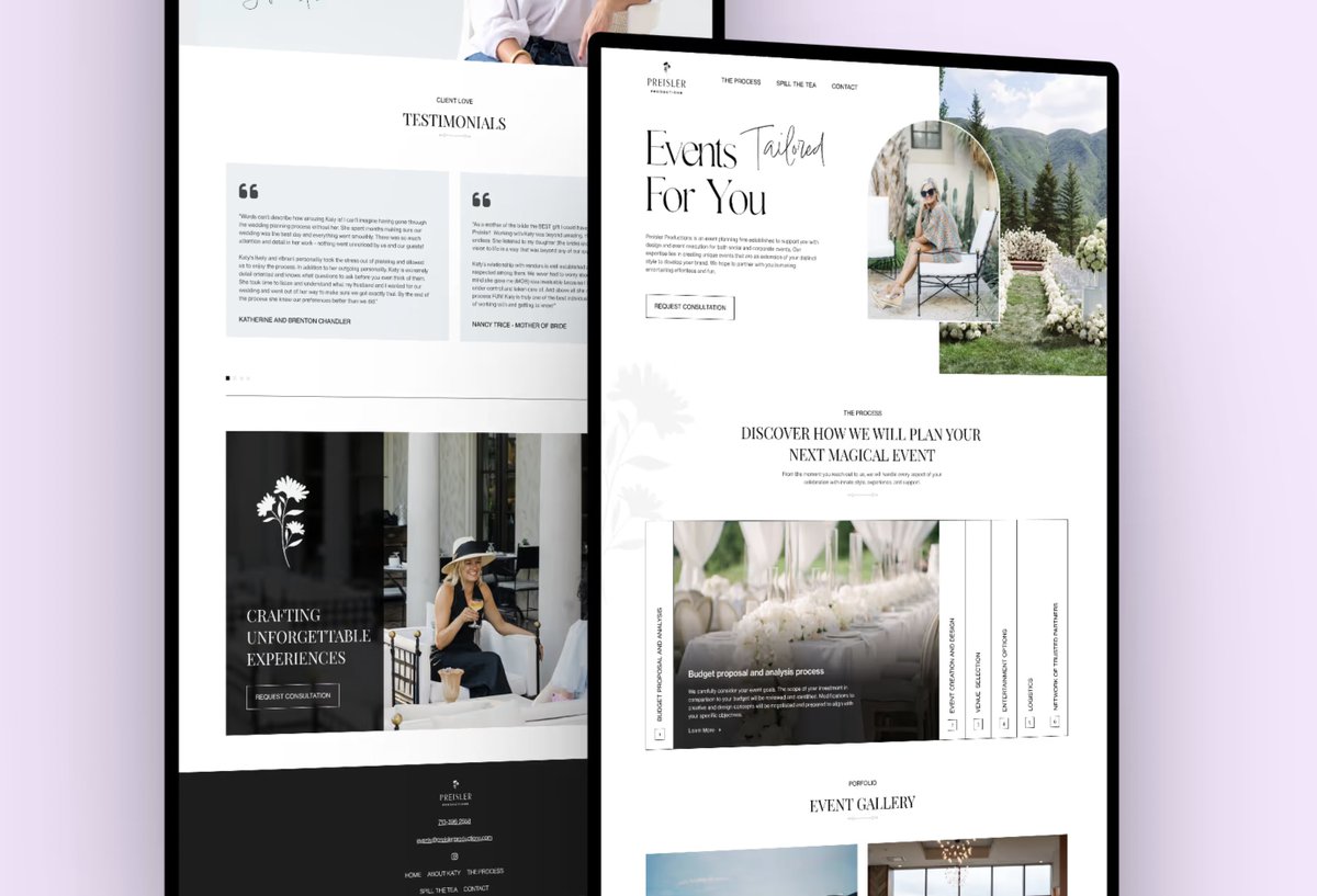 FleekPixel's tweet photo. New mockup in Figma for the new Preisler Productions Homepage. https://t.co/RswcfhYDRG https://t.co/hh57kEzwFX