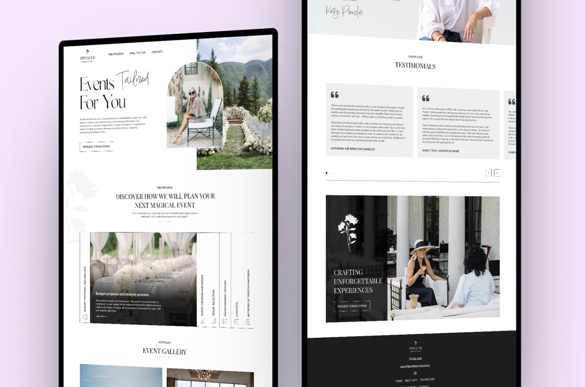 FleekPixel's tweet photo. New mockup in Figma for the new Preisler Productions Homepage. https://t.co/RswcfhYDRG https://t.co/hh57kEzwFX