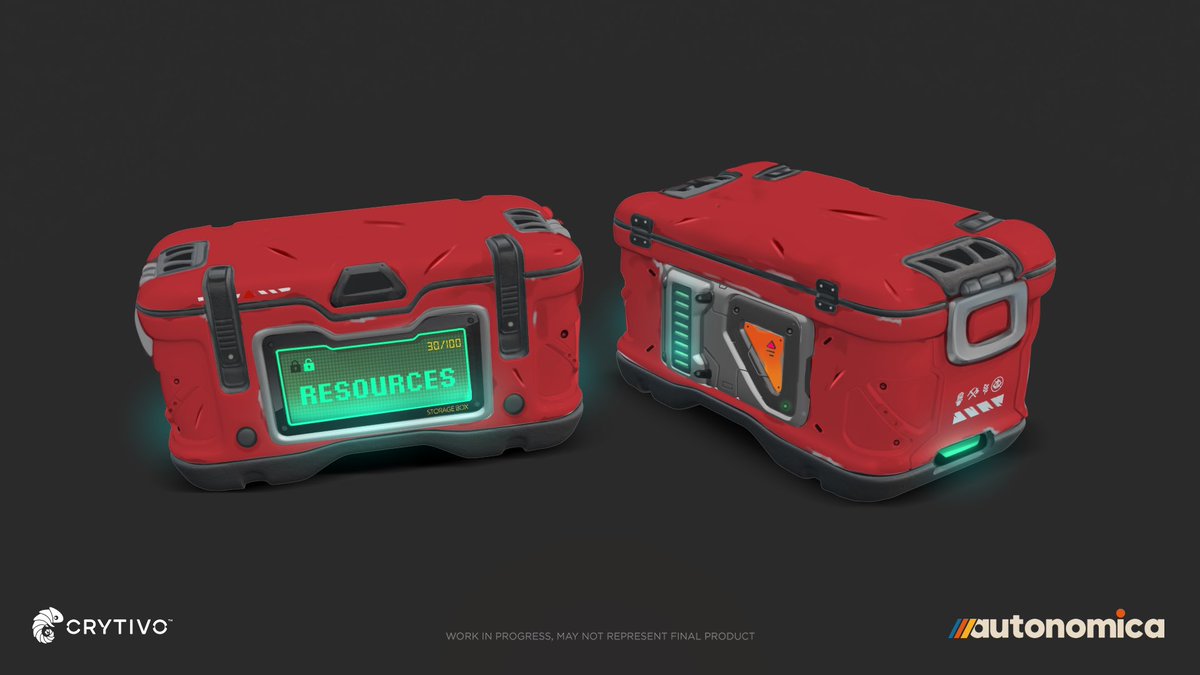 autonomicagame's tweet image. We’ve been working on storage containers in Autonomica.
Not only can you mark them with digital displays that show what’s inside, but you’ll also be able to customize their colors to fit your style (or just keep your base organized).
#screenshotsaturaday #gamedevelopment