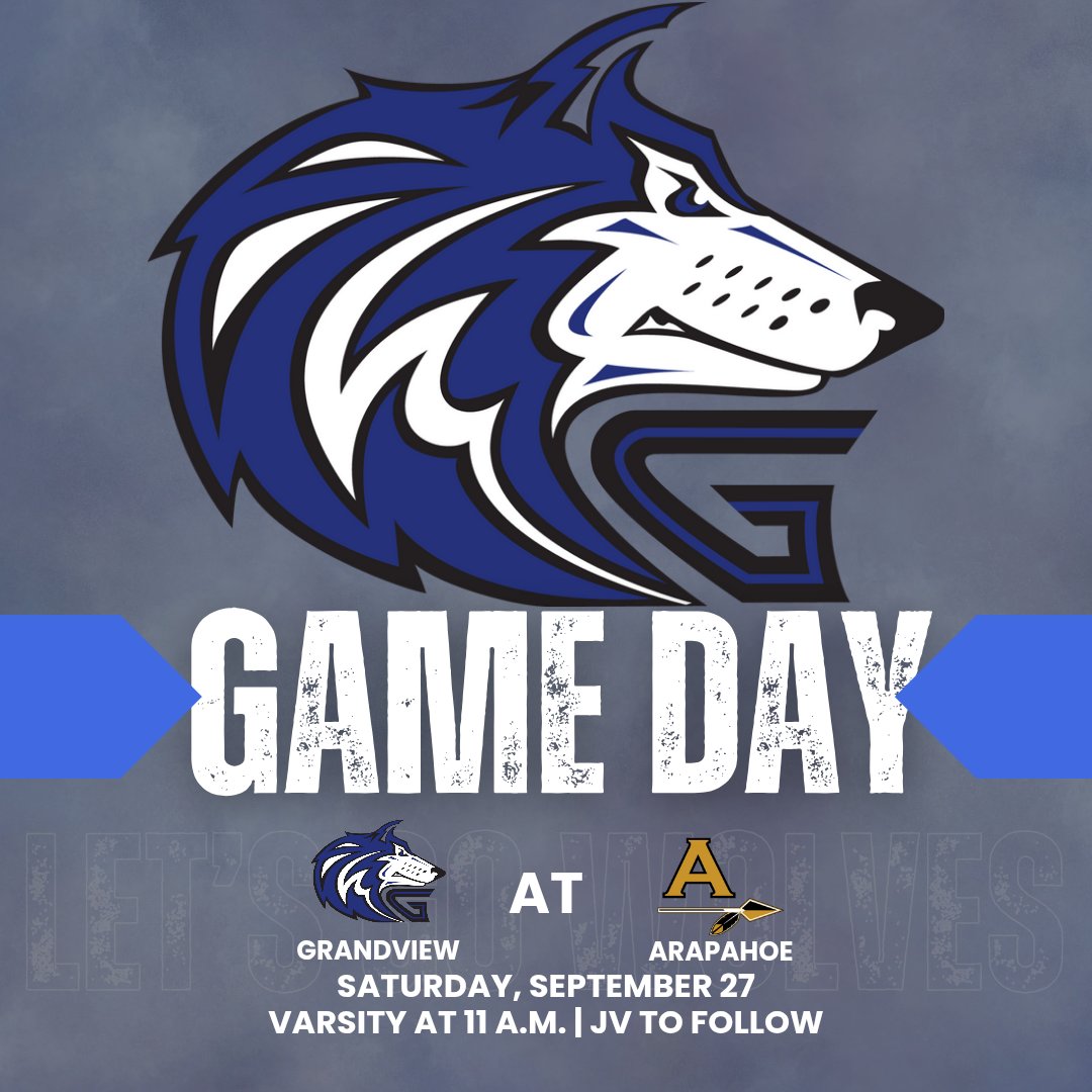 Your Wolves continue their Centennial League schedule as Grandview travels to Arapahoe today. Varsity starts at 11 a.m. with JV to follow. 

Let's Go Wolves!