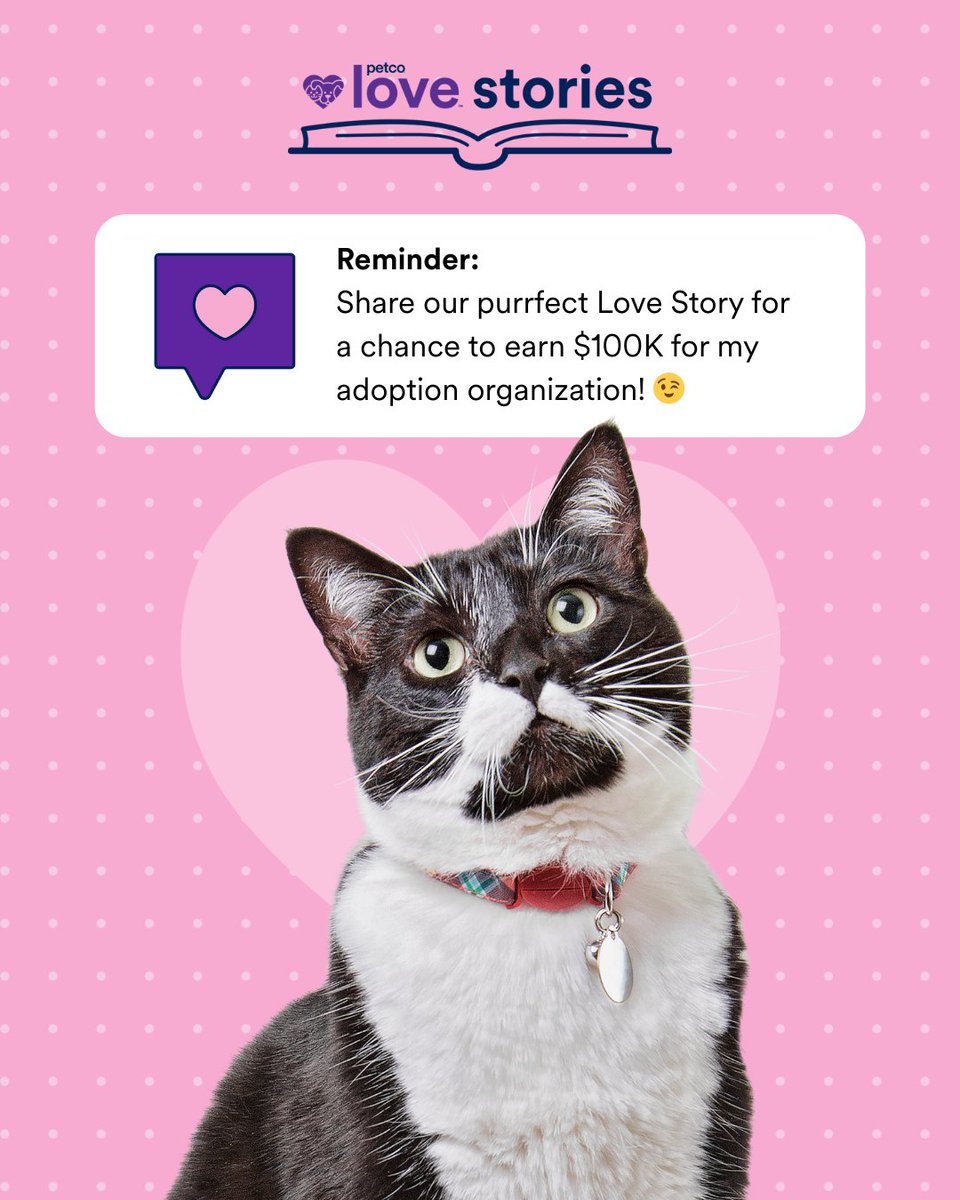Tell Us Your Love Story!
Here’s how ⬇️
✨Write (or film!) a short story about how your ADL pet changed your life
✨Submit it at petcolove.org/adopt/love-sto…
 ✨You could win surprises for you + your pet AND help ADL earn up to $100,000 to save more lives