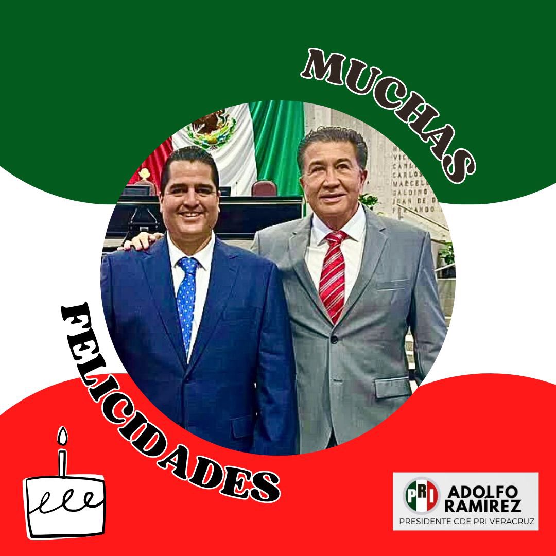 Adolfo Ramirez Arana (@adolforamireza5) on Twitter photo Hoy quiero expresar una felicitación muy especial a mi estimado <a href="/HectorYunes/">Héctor Yunes Landa</a> en el día de su cumpleaños 🎂.
Su trayectoria política y personal es muestra de compromiso, congruencia y servicio a #Veracruz. Reconozco su liderazgo y su permanente trabajo en favor de nuestra gente. Hoy quiero expresar una felicitación muy especial a mi estimado <a href="/HectorYunes/">Héctor Yunes Landa</a> en el día de su cumpleaños 🎂.
Su trayectoria política y personal es muestra de compromiso, congruencia y servicio a #Veracruz. Reconozco su liderazgo y su permanente trabajo en favor de nuestra gente.