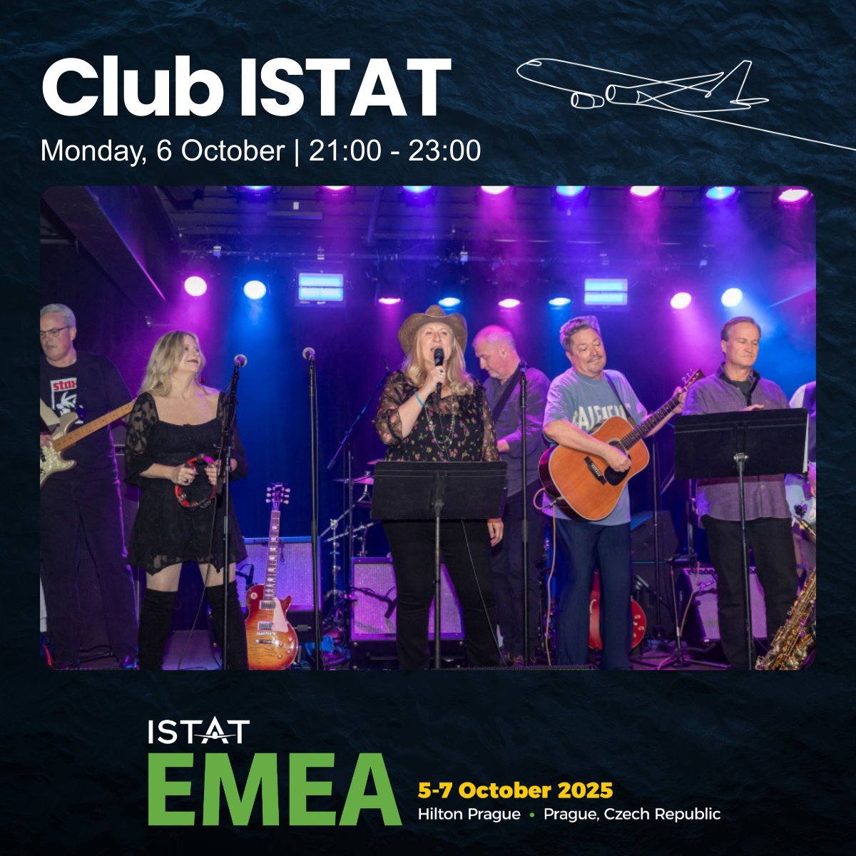 ISTATnews's tweet photo. Wrap up your Monday at #ISTATEMEA with an evening that’s all about good vibes and great company. Club ISTAT returns to Roxy Prague — featuring live music, drinks and a chance to unwind with fellow delegates.
Learn more and join: https://t.co/izg0kedJVz
#ISTATNetworking https://t.co/3nkYe0QPxm