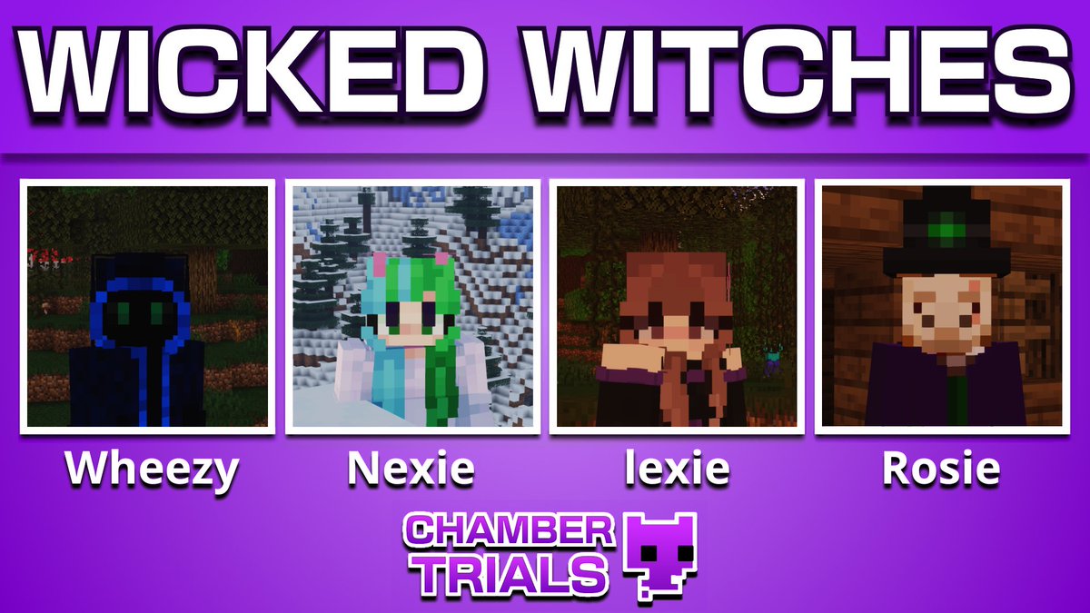 Announcing the Wicked Witches!

<a href="/WheezyMoss/">WheezyMoss | Fin</a> <a href="/AsterClass/">Aster</a> <a href="/queen_alyx_/">lexie</a> <a href="/RosieLlamaa/">RosieLlama</a>  Watch them brew up some strategies to win in Chamber Trials Pico on Sunday, October 5th @ 2PM EST