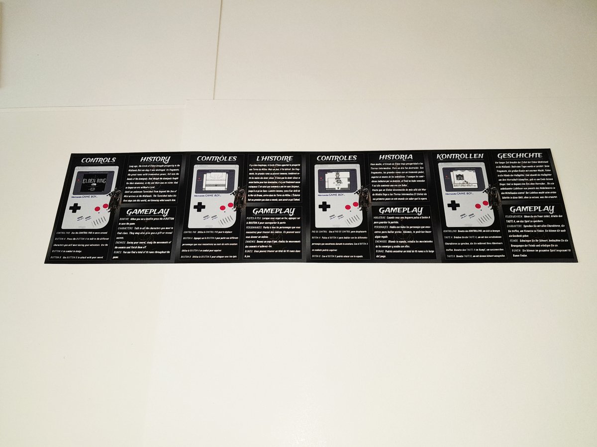 MaximoRetro's tweet photo. Edición Elden Ring para Game Boy. Juega tu aventura en las Tierras intermedias en tu Game Boy. Cartucho totalmente jugable y edición llena de extras.
Cómprala aquí: https://t.co/mTYnIV79ow

#ELDENRING  #GameBoy #GBA #retrogames #Retro #GameBoyColor https://t.co/AHC0qC8WJp