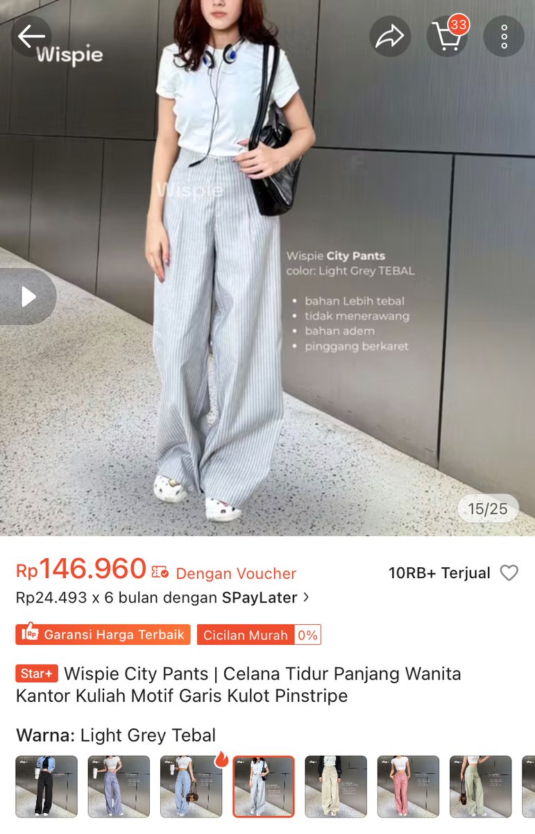 cloudeyss's tweet image. wts wispie city pants -
Light Grey Tebal size S 
💵120.000
jual krn kekecilan di aku
bisa oyen 

wts wtb #zonauang