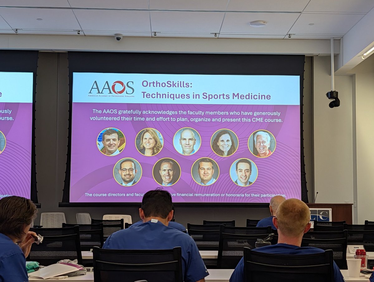 jonwatsonmd's tweet image. Dr Watson happy to volunteer as an instructor for #aaos sports medicine course! #sportsmedicine #arthroscopy #orthopedics #skylineorthopedics