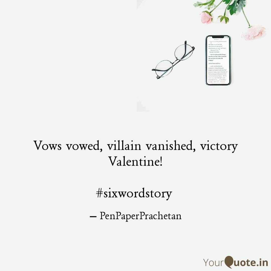 PrachetanP24's tweet photo. Vows vowed, villain vanished, victory Valentine!

#sixwordstory #penpaperprachetan  #diary #microtale  #oneliner https://t.co/cmUMKZYb26