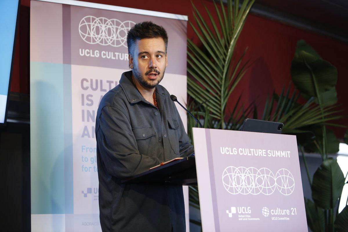 ✨#Listen2Cities #UCLGCultureSummit

The Forum of Mayors delivers Key Messages to #Mondiacult2025

<a href="/pablomarmisol/">Pablo Fernández Marmissolle-Daguerre</a>, UCLG ASG

💬"Culture is always in the answer but… Who is asking the questions? Those who are asking the questions need to be inclusive, networked and multilateral."
