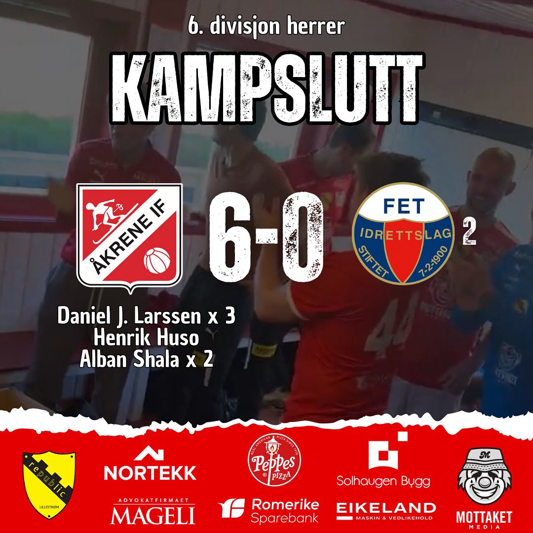 Og det gikk ganske greit det, <a href="/Lokalfotballen/">Lokalfotballen</a> 🍩 Samme gutta som har pisket dugnad i en årrekke nå viser rekruttene til Fet hvor skapet skal stå. Takk for maten!