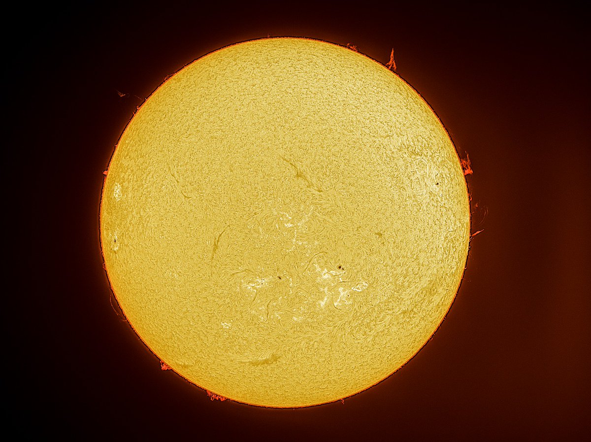 Josep Mª Llenas (@astrometeo_) on Twitter photo El Sol capturat aquesta mateixa tarda des de l'<a href="/Observatori/">Observatori de Pujalt</a> de Pujalt (Barcelona).
Es mostren les respectives alçades i distàncies de filaments i protuberàncies magnètiques.
Telescopi: Lunt LS100Tha BF1800 El Sol capturat aquesta mateixa tarda des de l'<a href="/Observatori/">Observatori de Pujalt</a> de Pujalt (Barcelona).
Es mostren les respectives alçades i distàncies de filaments i protuberàncies magnètiques.
Telescopi: Lunt LS100Tha BF1800