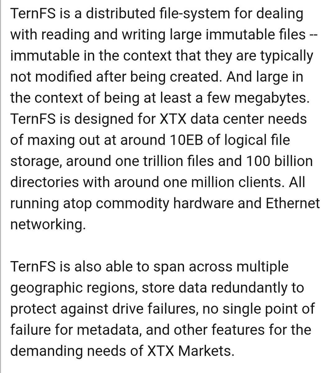 nullpackets's tweet image. &quot;XTX Markets as one of the largest algorithmic trading firms that handles $250 billion in daily traded volume and relies on around 650+ petabytes of storage for its price forecasts and other algorithmic trading data has open-sourced its Linux file-system. XTX developed TernFS for…