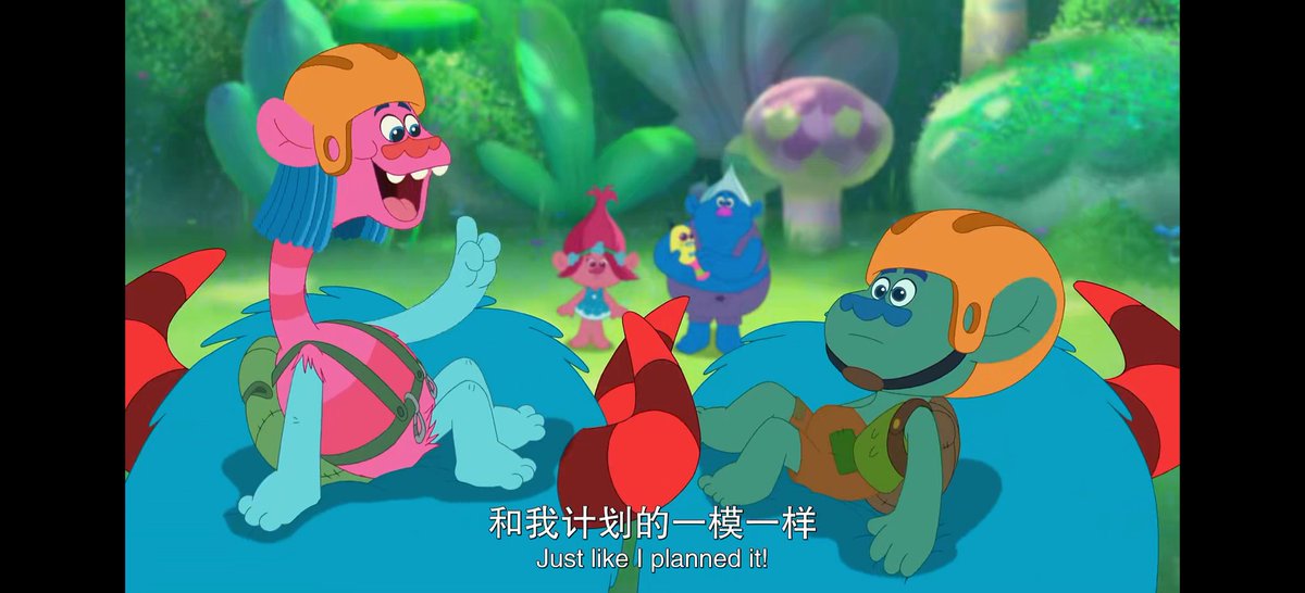 我一直觉得branch和cooper的关系非常好，就像亲兄弟一样，俩孩子一起去拜访Cybil真的太可爱了。🥺

甚至还一起去蹦极（应该是蹦极?）虽然看起来傻傻的，但是好朋友就是要一起做蠢事啦hhh

不管怎么说他们太可爱了ww