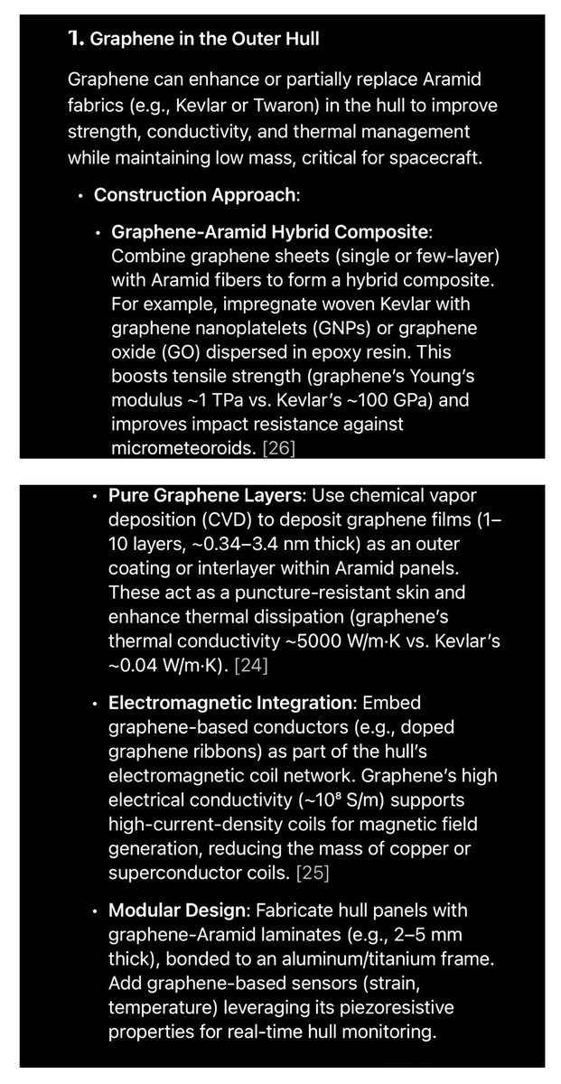 MagnetReconnect's tweet photo. #Graphene can be incorporated into the design of a #plasma shield system with an #Aramid fabric-based hull for #spaceships , either as a complement or partial replacement for Aramid fabrics.
https://t.co/nbY6wZjvBY https://t.co/sAh48DIbbx